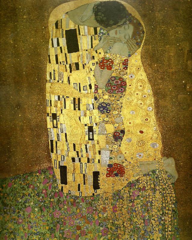 Gustav Klimt kyssen oil painting image